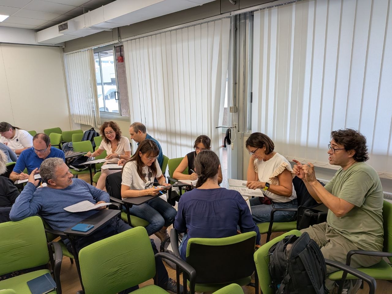 Discussione durante il laboratorio di lettura