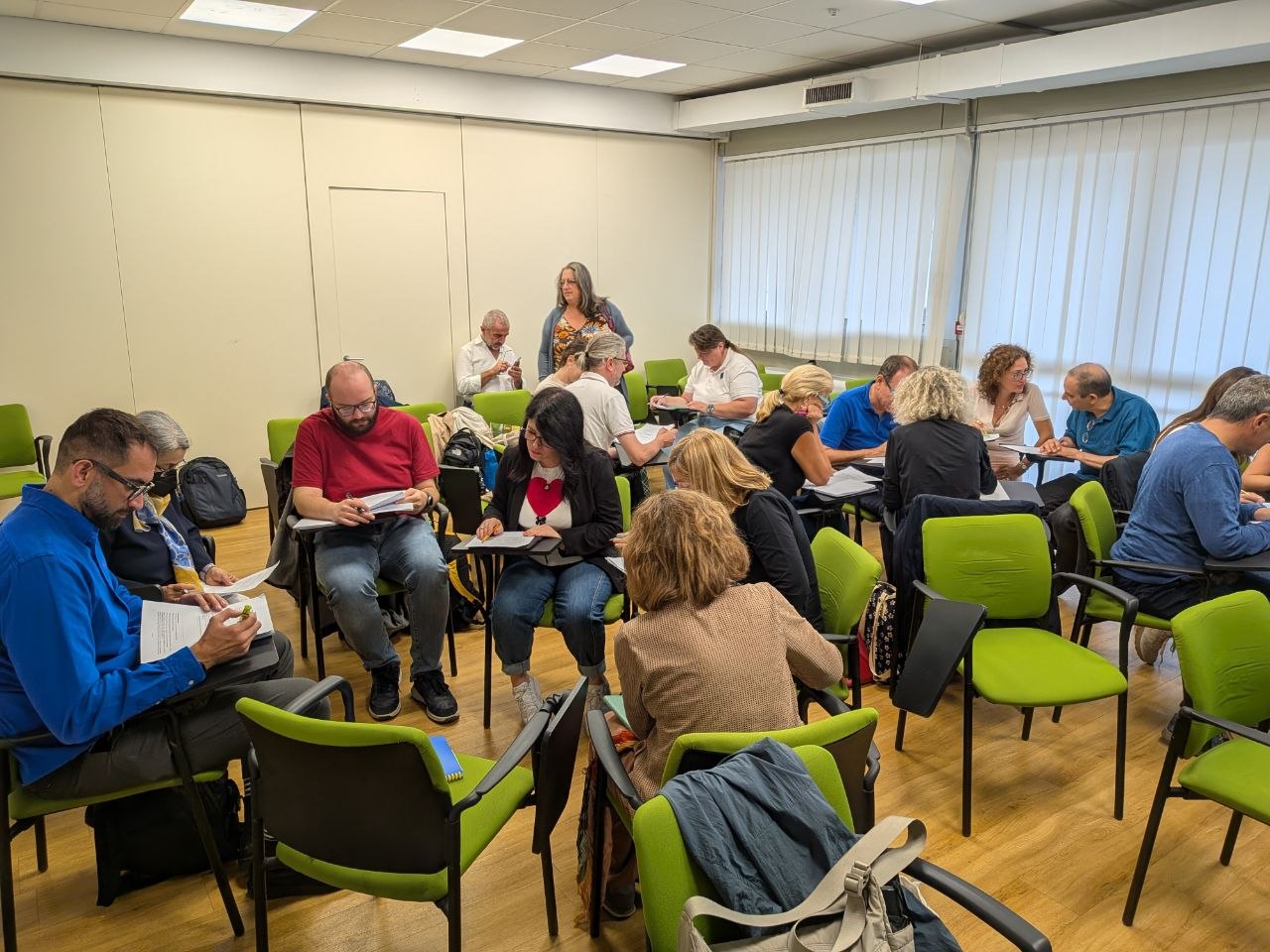 Partecipanti al lavoro sulle schede di lettura
